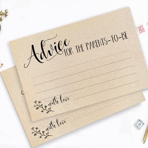 Cartes-conseils à imprimer pour les futurs parents Cartes-conseils à imprimer pour les futurs parents Jeu à imprimer pour la baby shower