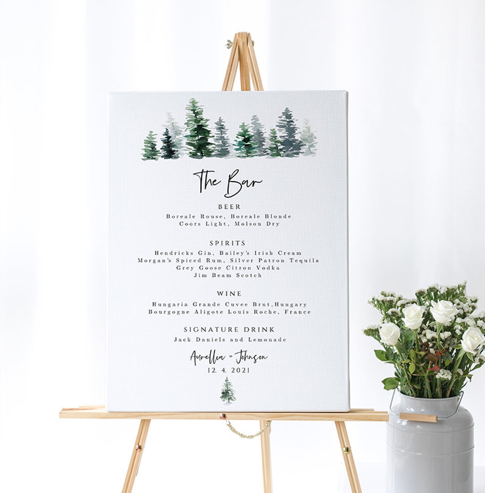 Bar Menu Sign Template Bar Sign Printable Editable Bar Menu - Etsy