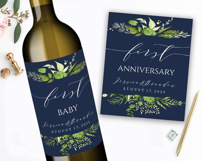 Printable Wedding Milestone Wine Labels Unique Wedding Gifts | Etsy