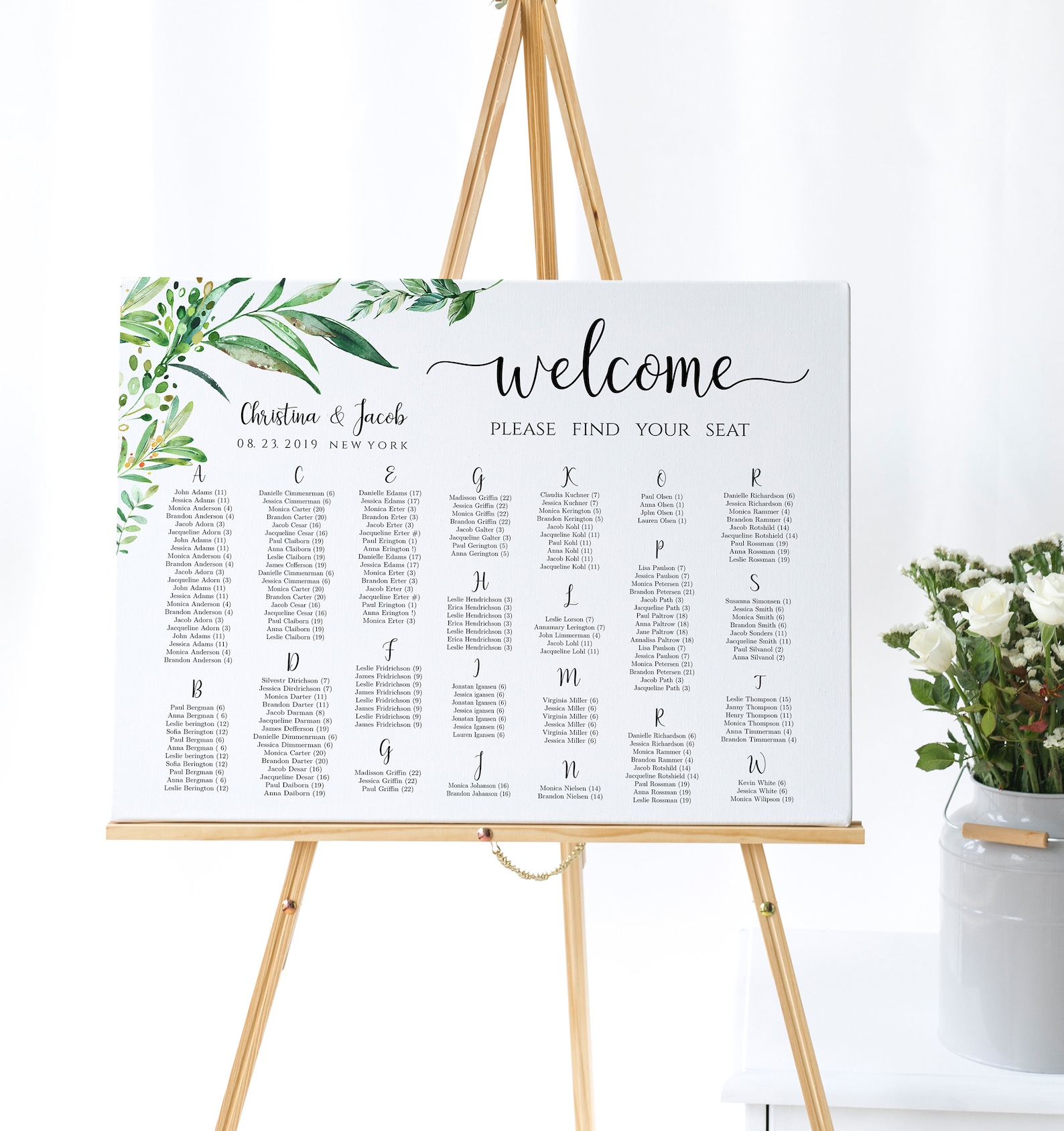 Alphabetical Seating Chart Wedding Seating Sign Template Find Etsy Alphabetical Seating Chart Wedding Seating Sign Template Find Etsy