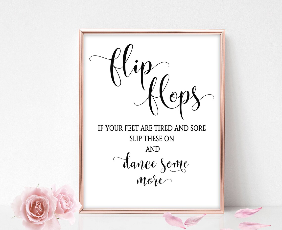 Dancing Shoes Sign Wedding Printable Dancing Shoes for Wedding Etsy
