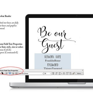 Printable Be Our Guest Sign WIFI Password Printable Wifi Password Sign ...