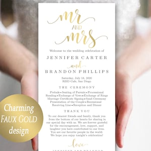 Druckbare Hochzeitsprogramm Vorlage Bearbeitbare Hochzeitsprogramme Sofortiger Download Benutzerdefiniertes Hochzeitsprogramm Druckbare DIY-Zeremonieprogrammvorlage