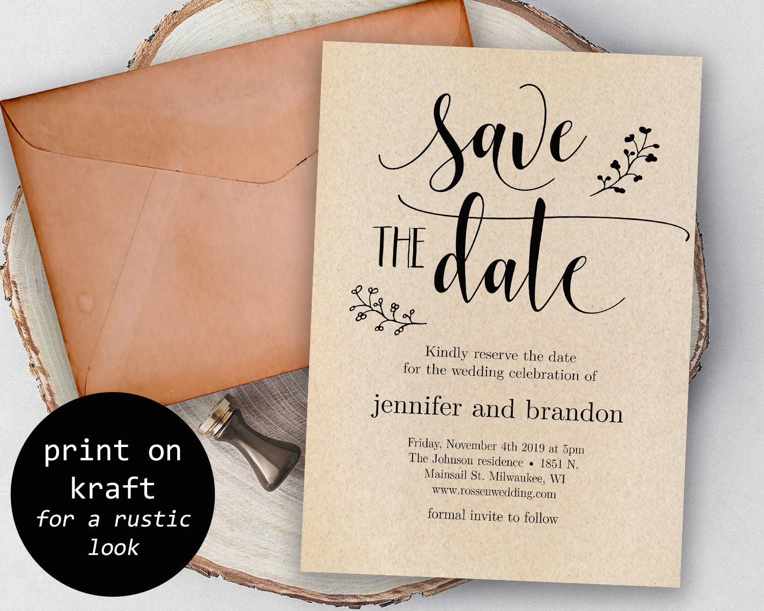 Editable Save the Dates Template Printable Save the Date - Etsy UK