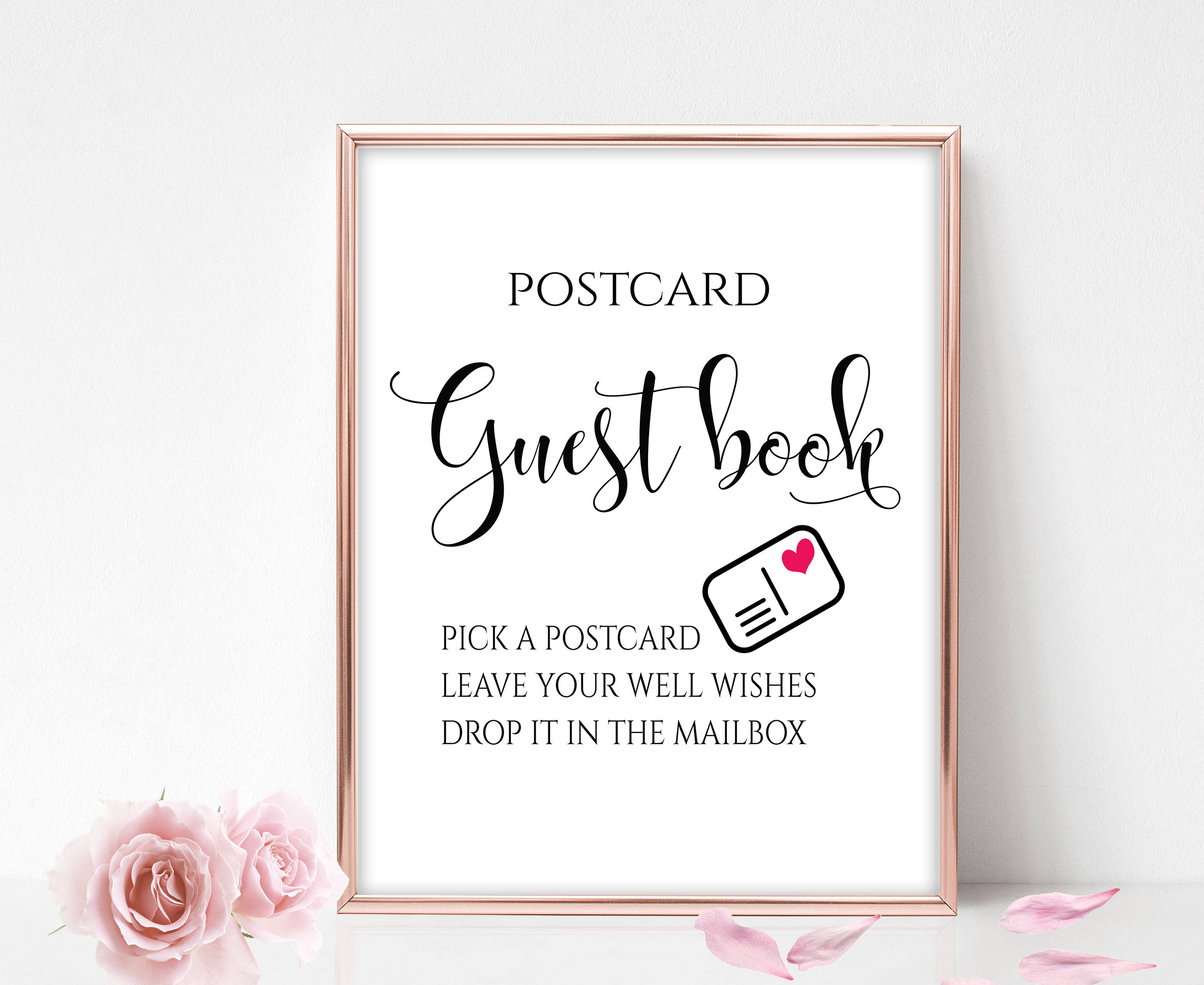 Printable Guest Book Sign Printable Guestbook Alternative Etsy
