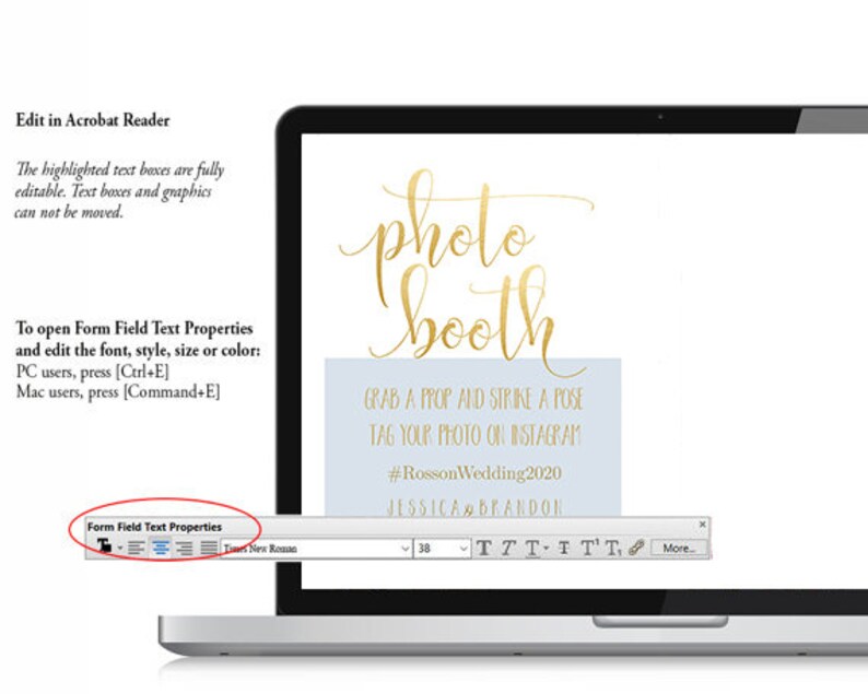 Personalized Photo Booth Sign Internet Sign Hashtag Sign - Etsy