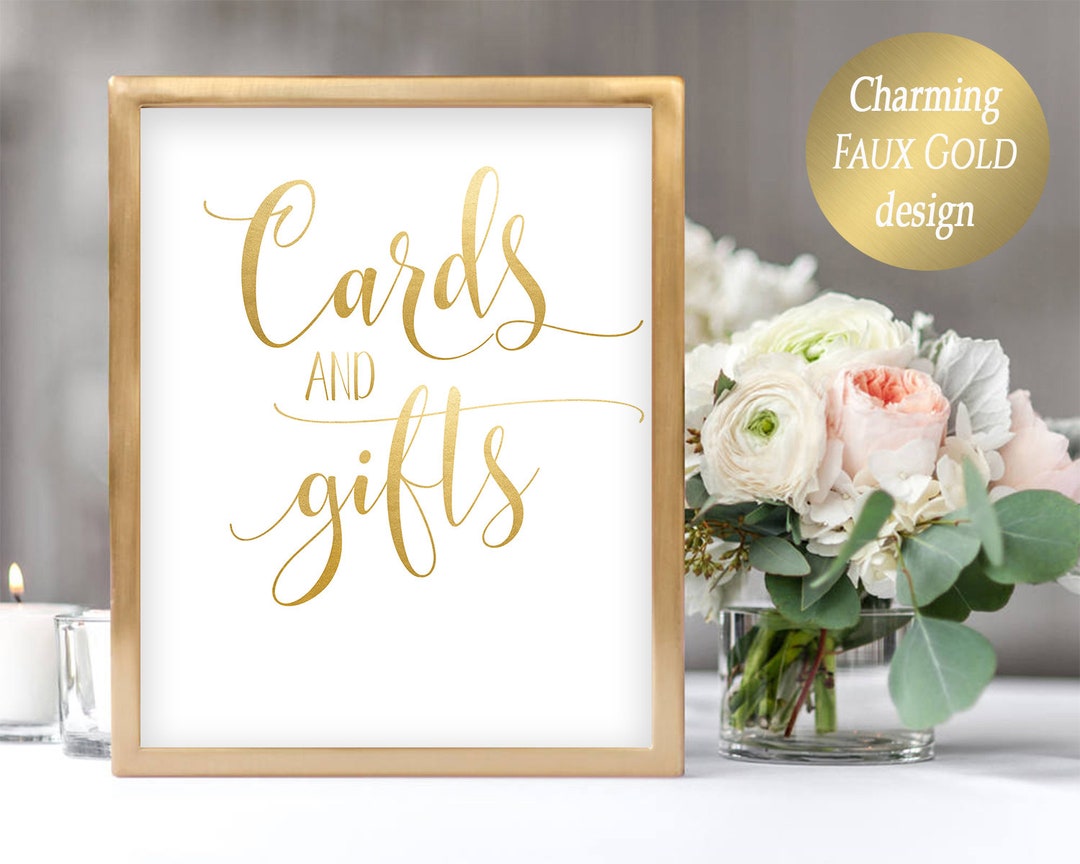 Cards &amp; Gifts Wedding Sign Printable Cards and Gifts Poster Wedding ...