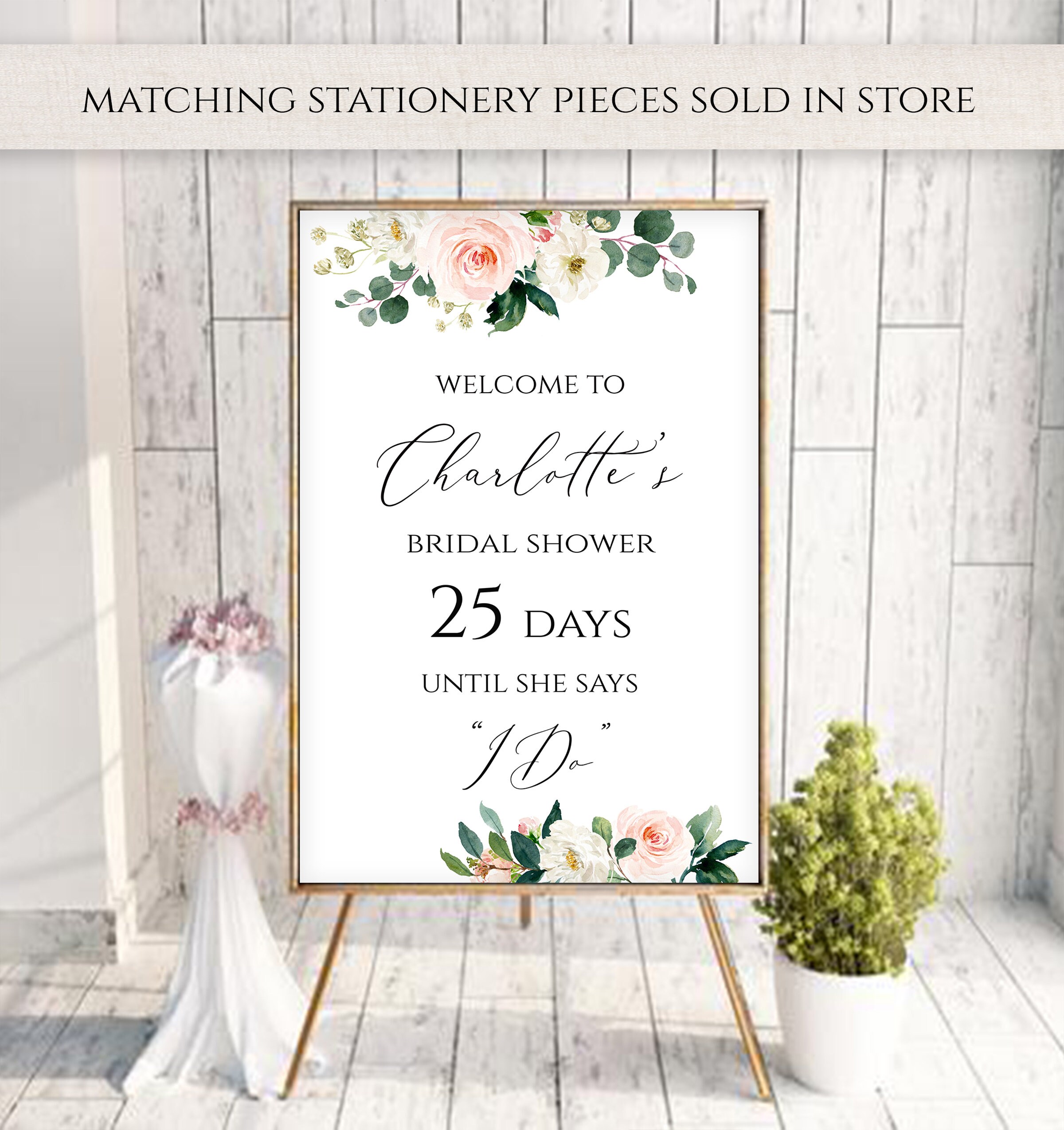 Mimosa Bar Sign Printable Blush Mimosa Bar Template Bridal Etsy