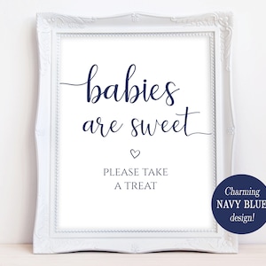 Printable Babies Are Sweet Sign Babies Are Sweet Please Take a Treat ...