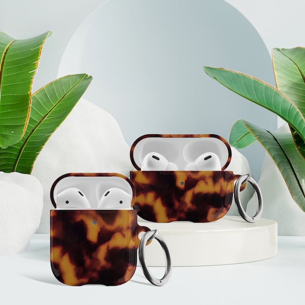 Classic Tortoise Shell Pattern AirPods Pro Case Turtleshell Design Turtle Shell Airpods 1 & 2