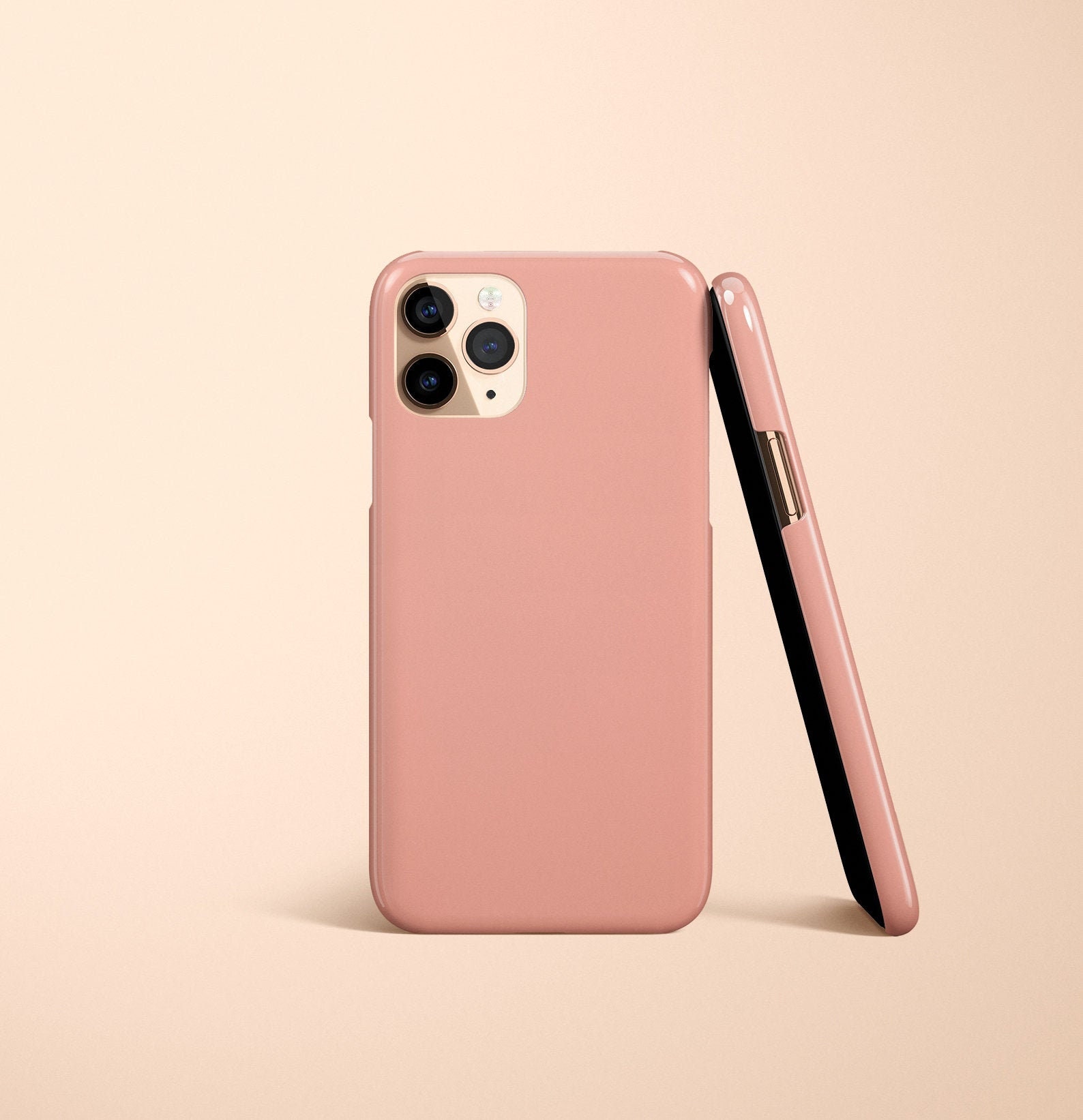 Solid Color Coral Pink iPhone Case Design Tough Case Snap Case Etsy