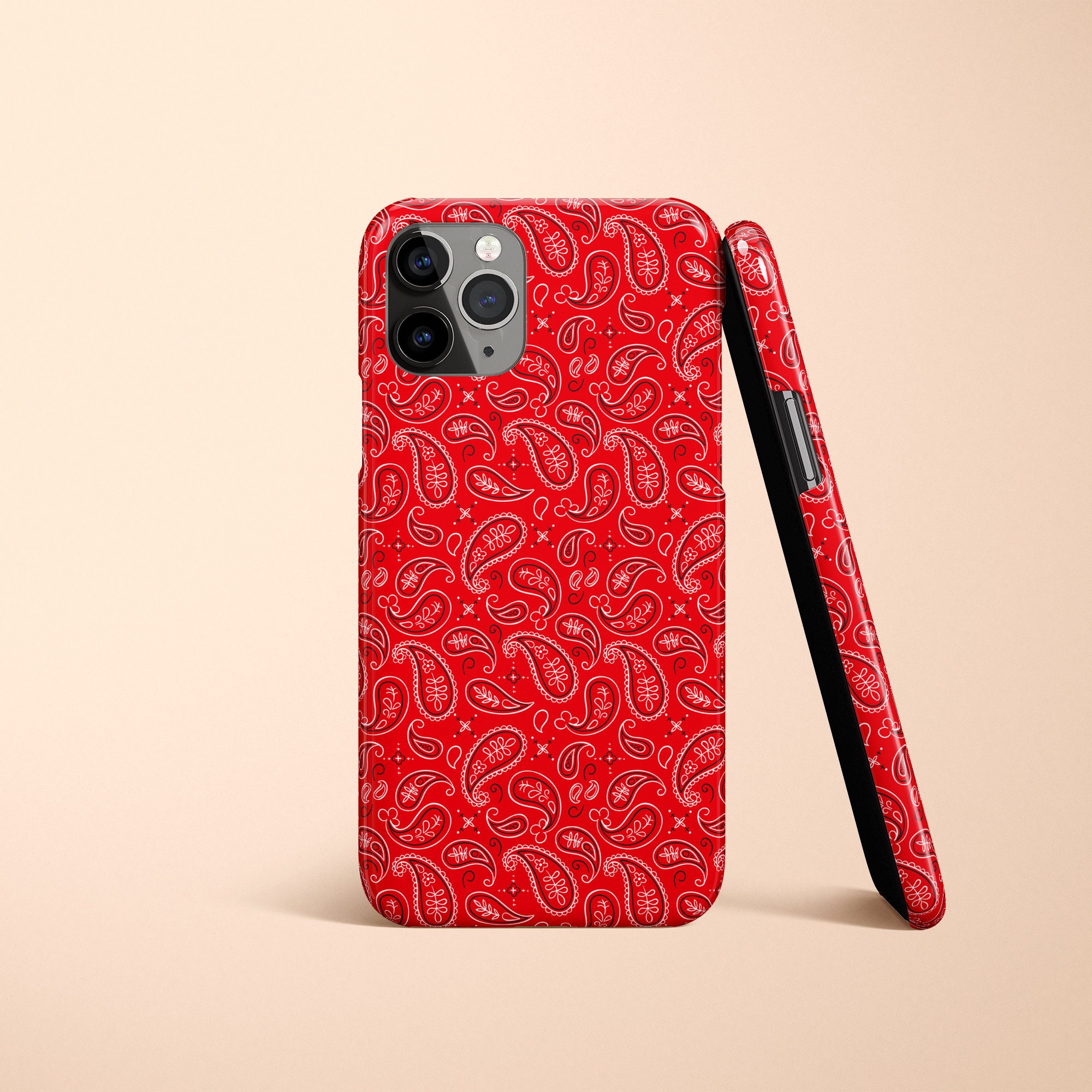 SUPREME RED BANDANA iPhone 12 Pro Max Case Cover