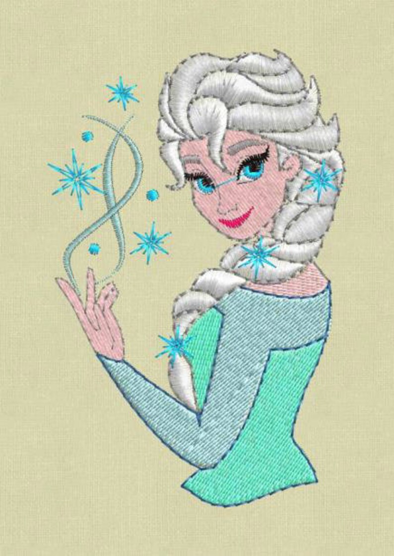 Elsa embroidery design frozen embroidery design disney  etsy