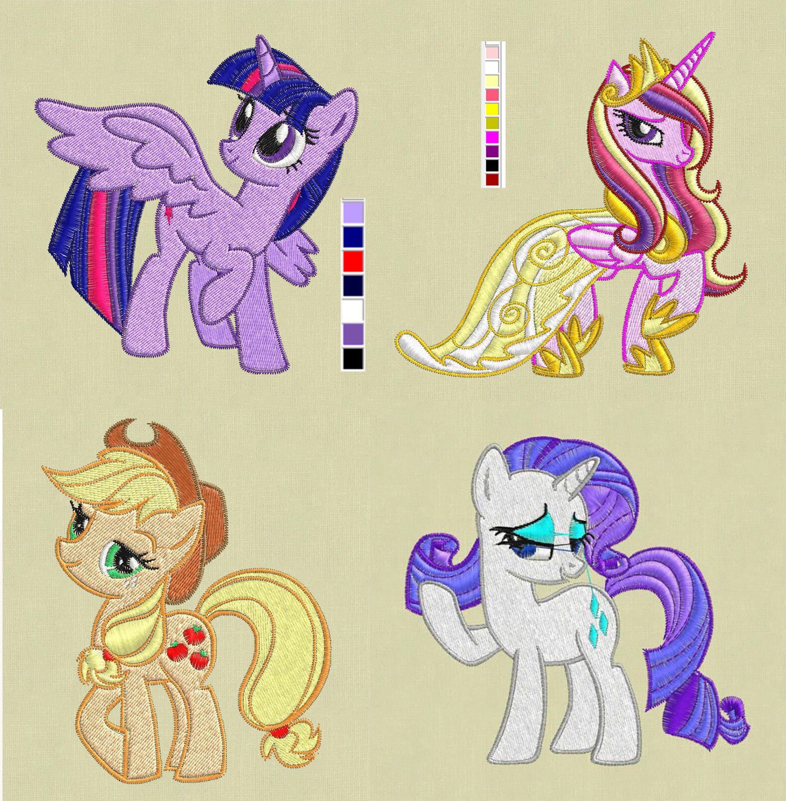 20 My Little Pony Embroidery Design My Little Pony Set Etsy