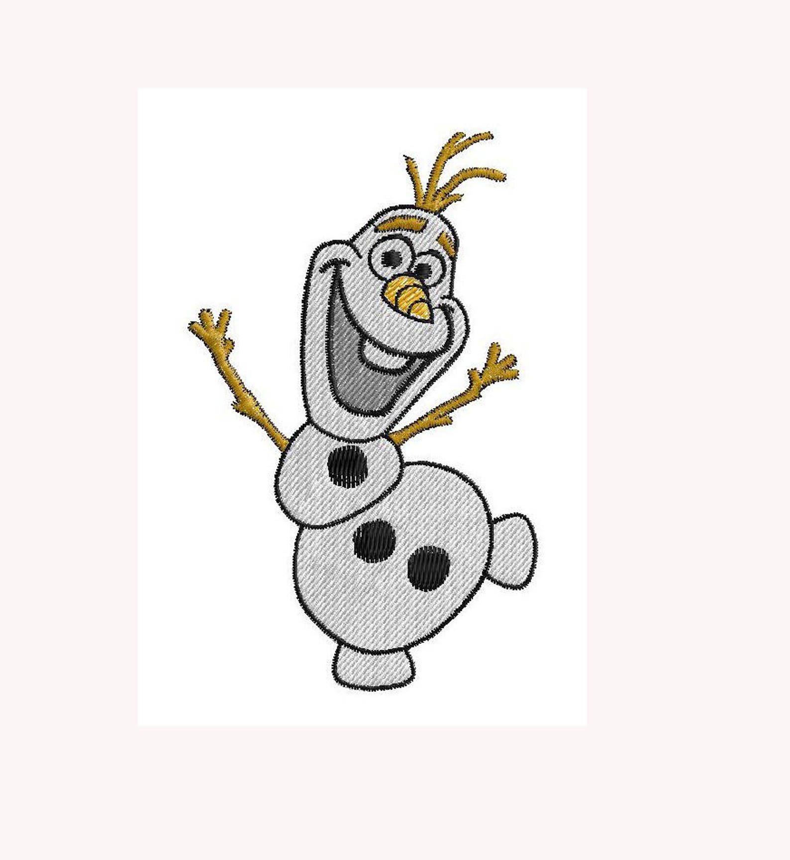 Olaf embroidery design frozen embroidery design disney  etsy