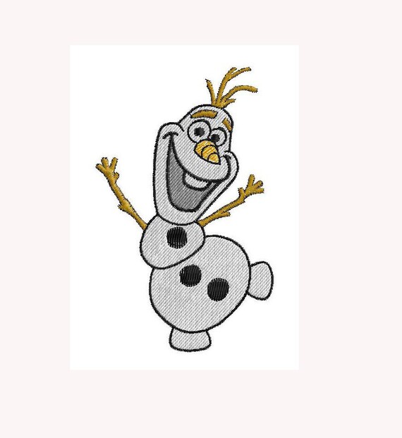 Olaf Embroidery Design Frozen Embroidery Design Disney Etsy