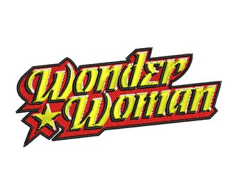 Wonder Woman Embroidery Design, Justice League Embroidery Design, DC Comic Embroidery Design, Superhero, Boy Embroidery 4x4 6x6 Hoop 2 Sizes