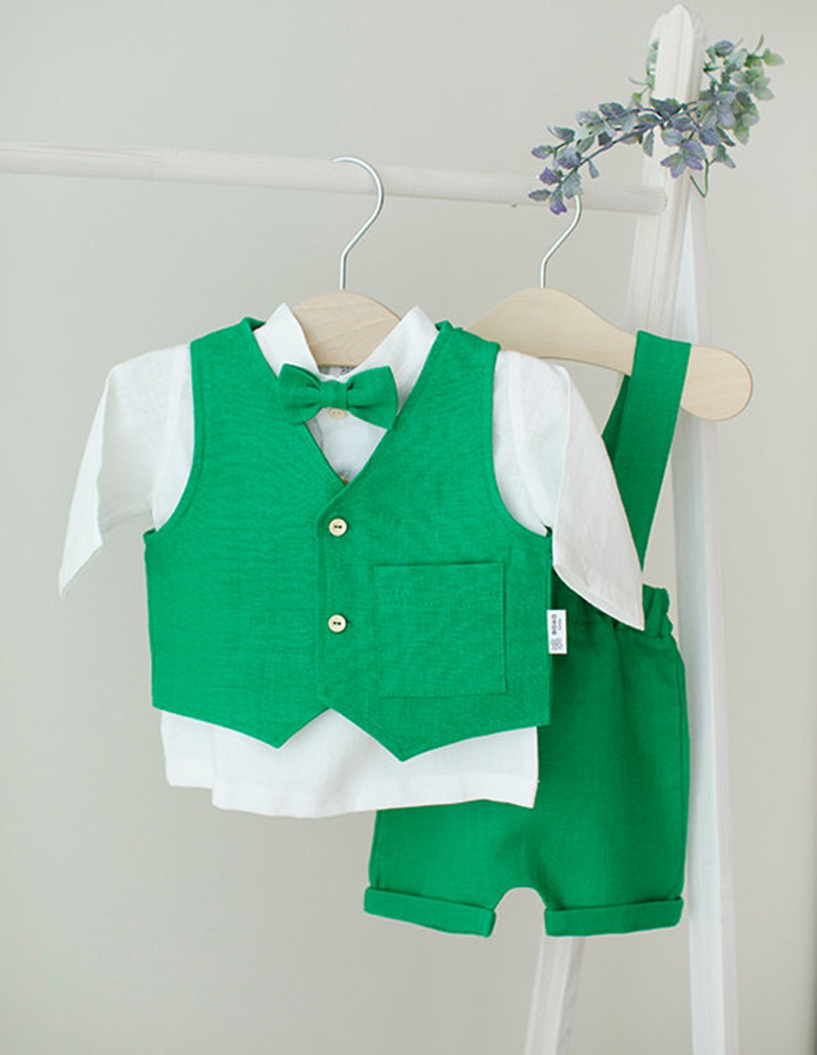Baby Boy Christening Outfit Boy Baptism Outfit Linen Outfit Etsy