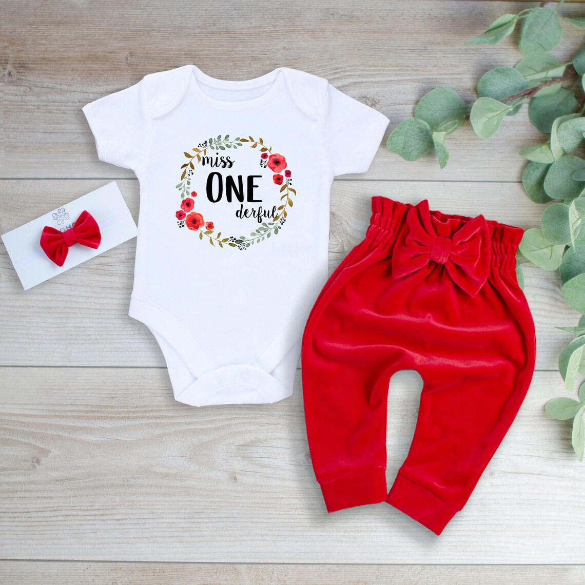 Miss Onederful Outfit 1st Birthday Girl Outfit One Year Old Etsy