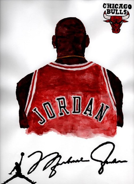 Knogle broderi Conform Air Jordan Michael Jordan Poster Chicago Bulls NBA Poster | Etsy