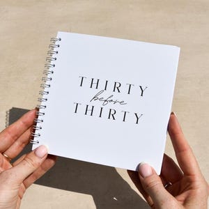 30 Things To Do Before 30 Bucket List Book | Personalised Activity Journal