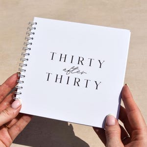 30 Things To Do After You Turn 30 Activity Bucket List Book; Personalised 30th Birthday Gift