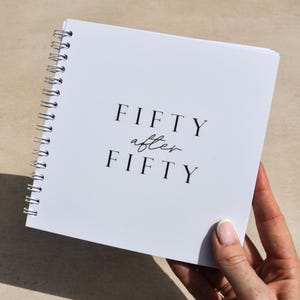 50 things to do AFTER you turn 50 activity bucket list birthday gift book - personalised 50th birthday gift idea