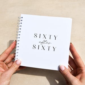 60 After 60 Bucket List Journal; Personalised 60th Birthday Book