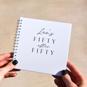 Personalised 50th Birthday gift for him | 50 After 50 Bucket List Book afbeelding 1