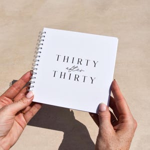 Journal de la liste des seaux 30 après 30 ; Livre cadeau personnalisé pour 30e anniversaire