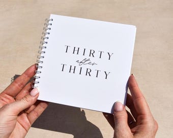 30 After 30 Bucket List Journal; Personalised 30th Birthday Gift Book