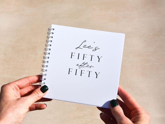 Personalised 50th Birthday gift for him | 50 After 50 Bucket List Book