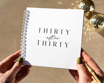 Personalised 30th Birthday Gift Bucket List Book: 30 After 30 Activity Journal