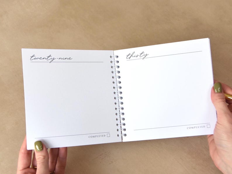 30 After 30 Bucket List Journal; Personalised 30th Birthday Gift Book image 7
