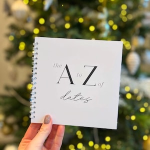 Personalised A to Z Dates Book | Couples Memory Journal, Romantic Gift