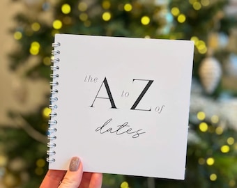 Personalised A to Z Dates Book | Couples Memory Journal, Romantic Gift