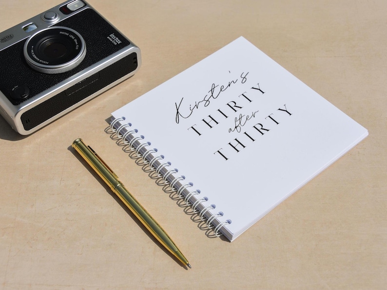 30 Things To Do After You Turn 30 Activity Bucket List Book; Personalised 30th Birthday Gift