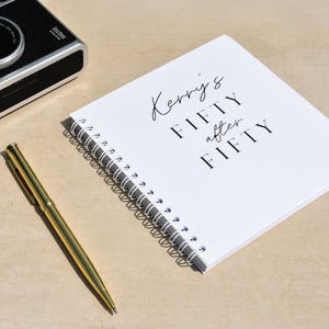 Personalised 50th Birthday gift; 50 things to do after you turn 50 Bucket List Activity Book