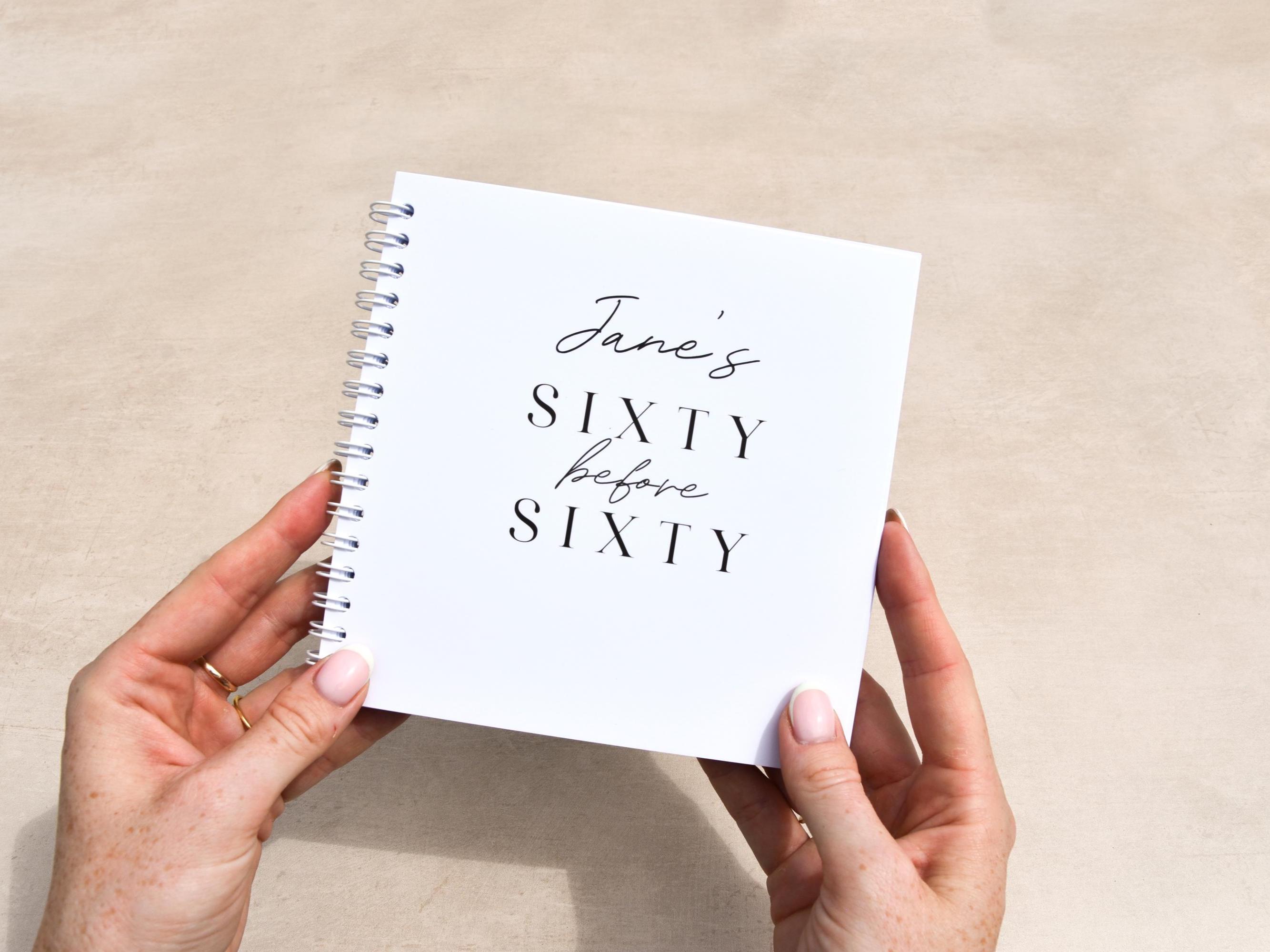 Personalised 60 Things to Do Before You Turn 60 Activity Bucket List ...