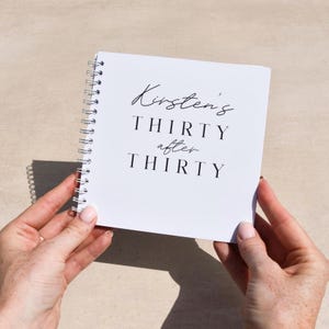 30 Things To Do After You Turn 30 Activity Bucket List Book; Personalised 30th Birthday Gift