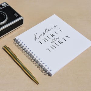 Personalised 30th Birthday gift; 30 Things To Do After You Turn 30 Activity Bucket List Book