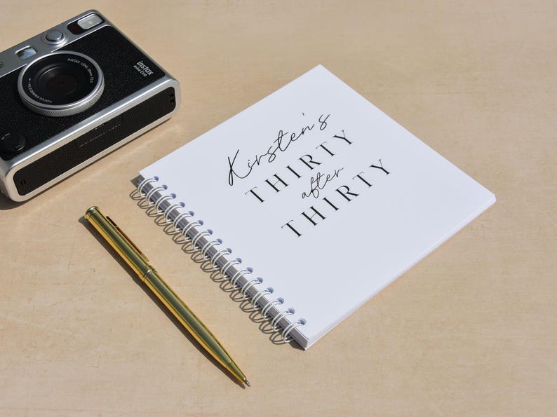 Personalised 30th Birthday gift; 30 Things To Do After You Turn 30 Activity Bucket List Book