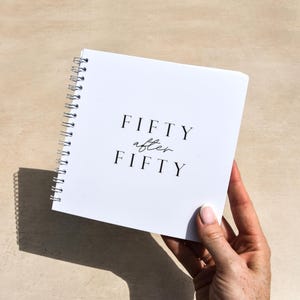 Personalised 50th Birthday gift for him | 50 After 50 Bucket List Book afbeelding 2