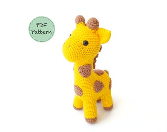 George the Giraffe - Crochet Amigurumi Pattern - Smiley Crochet Things - PDF Download - ENGLISH Written Instructions and Photo Tutorial