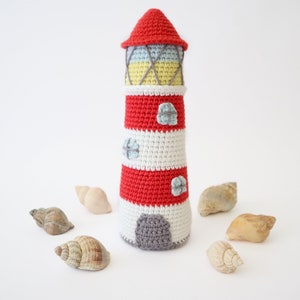 Lighthouse Crochet Amigurumi Pattern Smiley Crochet Things PDF Download Written Instructions and Photo Tutorial image 6