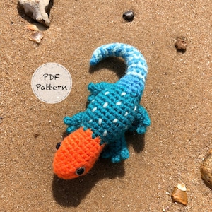 Abayomi the Agama Lizard - Crochet Amigurumi Pattern - Smiley Crochet Things -PDF Download- ENGLISH Written Instructions and Photo Tutorial