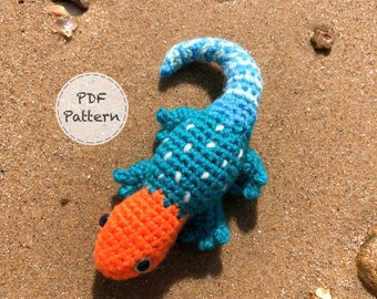 Abayomi the Agama Lizard - Crochet Amigurumi Pattern - Smiley Crochet Things -PDF Download- ENGLISH Written Instructions and Photo Tutorial