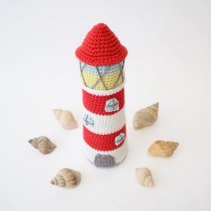 Lighthouse Crochet Amigurumi Pattern Smiley Crochet Things PDF Download Written Instructions and Photo Tutorial image 3