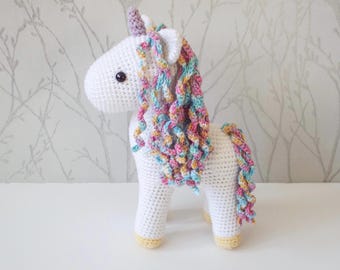 Amethyst the Unicorn - Crochet Amigurumi Pattern - PDF Download - ENGLISH Written Instructions and Photo Tutorial
