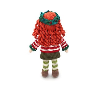 Holly The Elf Crochet Amigurumi Pattern Smiley Crochet Things PDF Download Written Instruction and Photo Tutorial 28cm 11in doll image 3